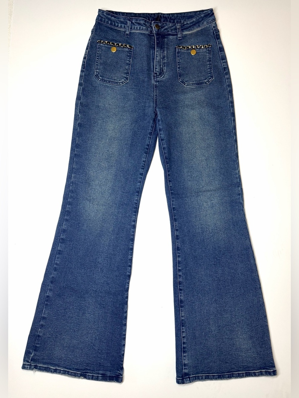 Cider Women’s High-Rise Wide Leg Jeans Size- Large